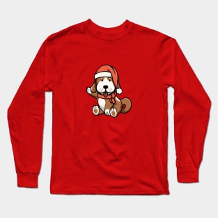 Cute Christmas Dog Long Sleeve T-Shirt